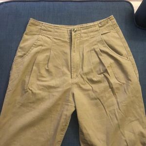 Khaki high waisted pants